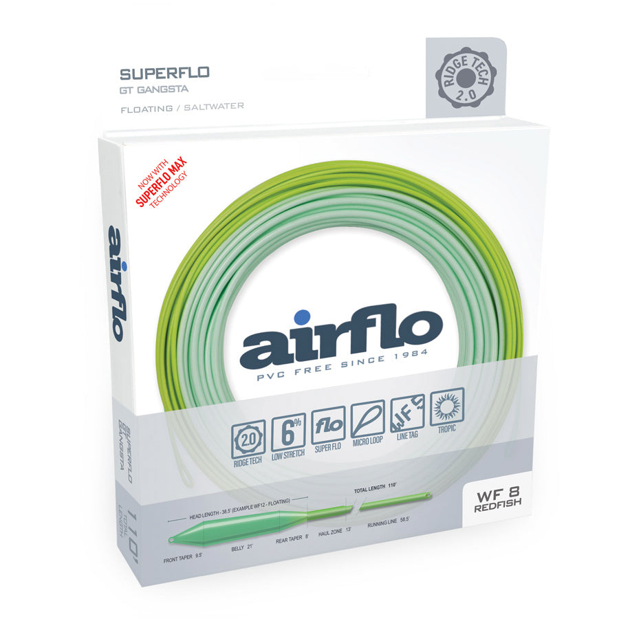 Airflo R2.0 GT GANGSTA WF12F フライライン Superflo Ridge 2.0 GT Gangsta Floating Fly Line | Airflo USA