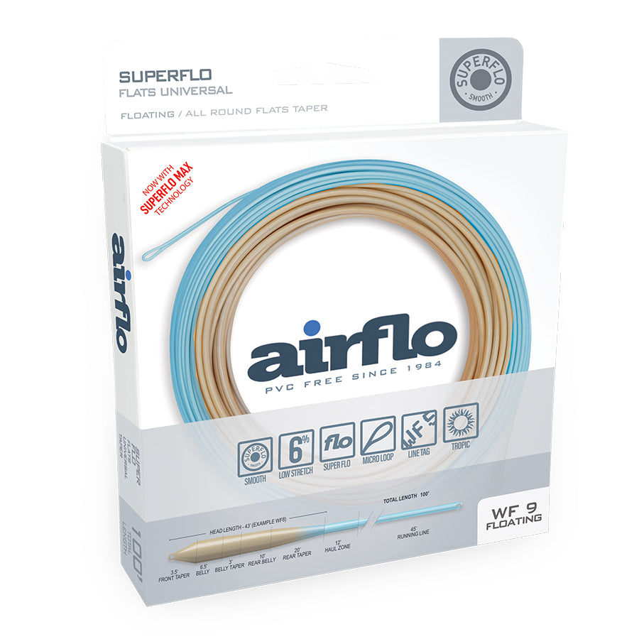 Airflo Superflo ソルトウォーターフラットユニバーサルフライライン Superflo Flats Universal Floating Fly Line | Airflo USA – Mayfly