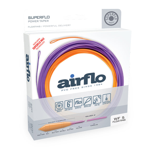 Superflo Power Taper Floating Fly Lines | Airflo USA – Mayfly Outdoors