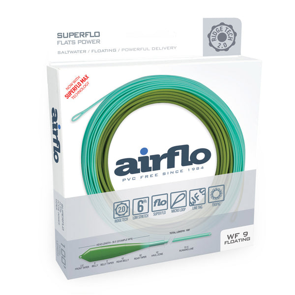 Superflo Ridge 2.0 Flats Power Taper Floating Fly Lines | Airflo