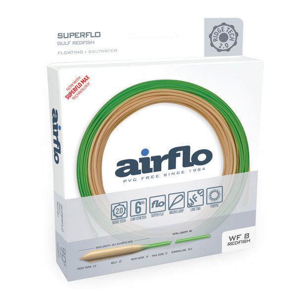 Airflo【エアフロ】フライライン ◆リッジ2.0 パワーテーパーWF4F Superflo Ridge 2.0 Redfish Floating Fly Lines | Airflo USA