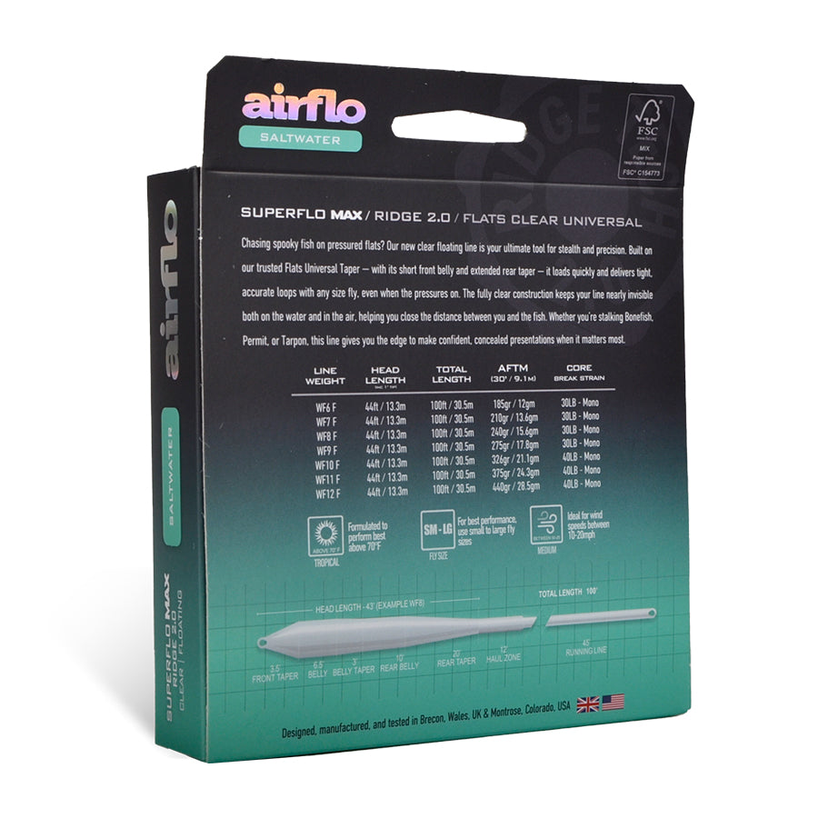 SUPERFLO MAX RIDGE 2.0 - FLATS CLEAR UNIVERSAL