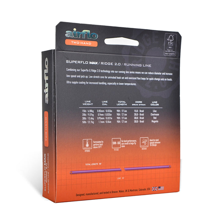 SUPERFLO MAX RIDGE 2.0 - RUNNING LINE