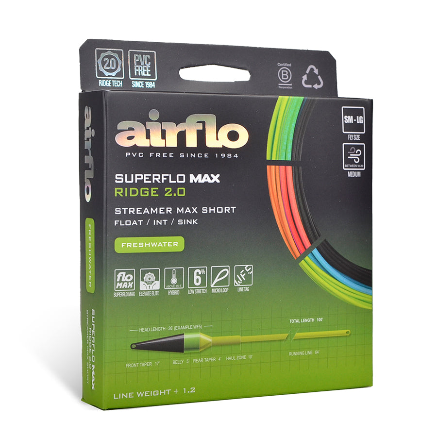 Superflo Max Ridge 2.0 Streamer Max Short Fly Line | Airflo