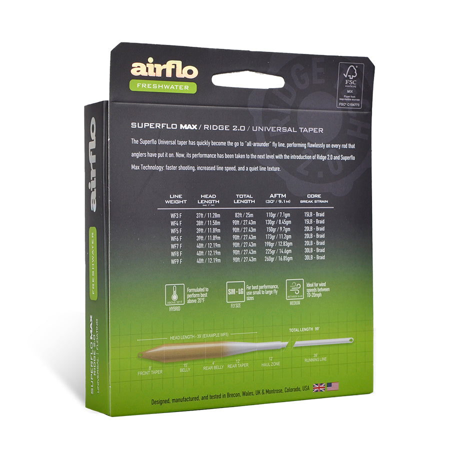 SUPERFLO MAX RIDGE 2.0 - UNIVERSAL TAPER