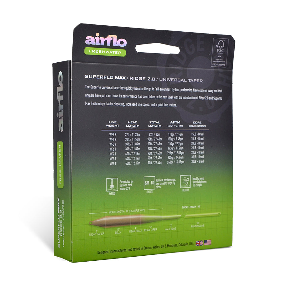 SUPERFLO MAX RIDGE 2.0 - UNIVERSAL TAPER