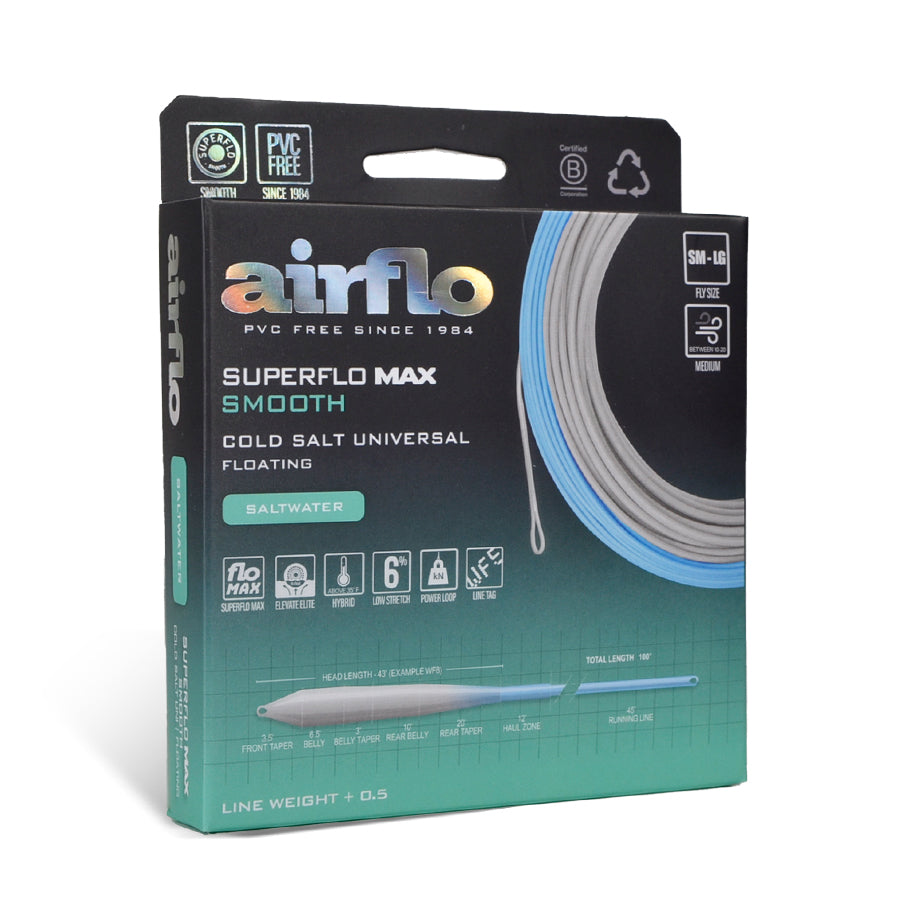 Superflo Max Smooth Cold Salt Universal Fly Line | Airflo Fishing ...