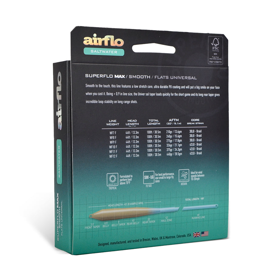 Superflo Max Smooth Flats Universal Fly Line | Airflo Fishing