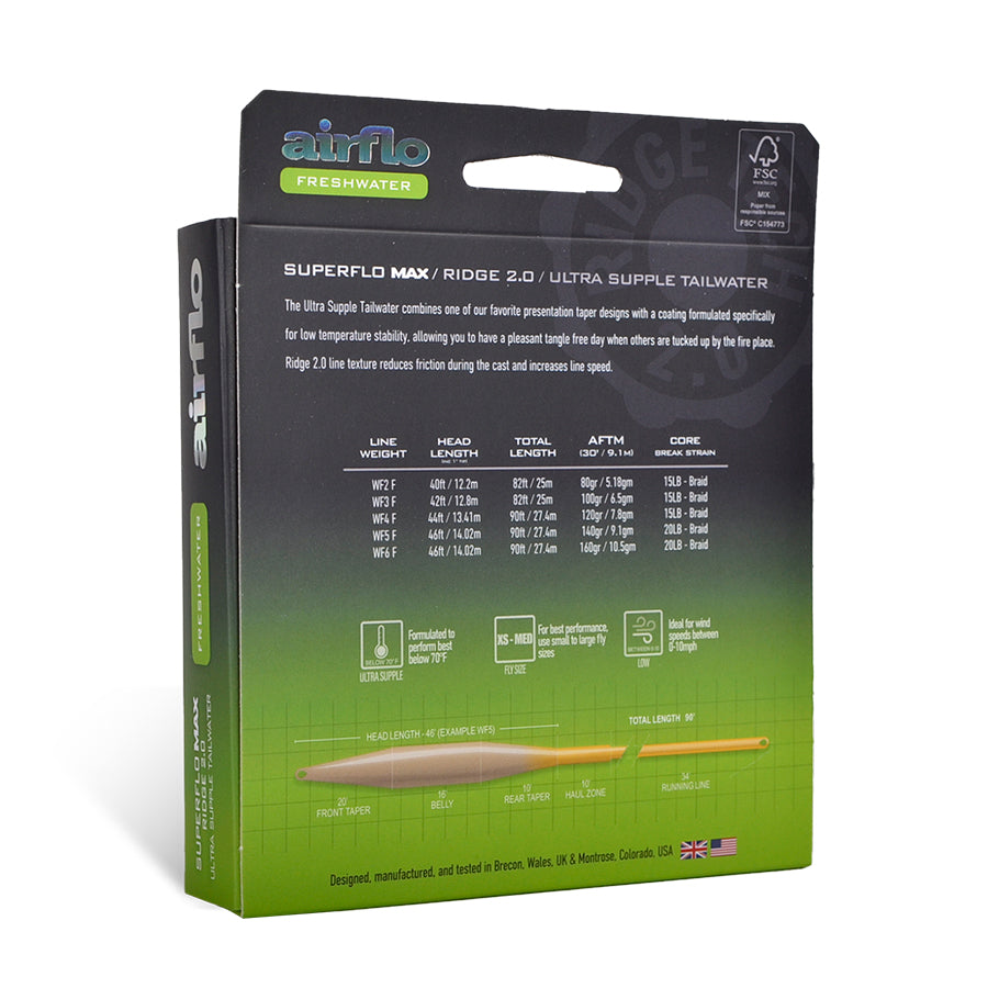 SUPERFLO MAX RIDGE 2.0 - ULTRA SUPPLE - TAILWATER TAPER