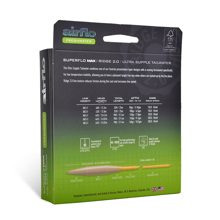 SUPERFLO MAX RIDGE 2.0 - ULTRA SUPPLE - TAILWATER TAPER