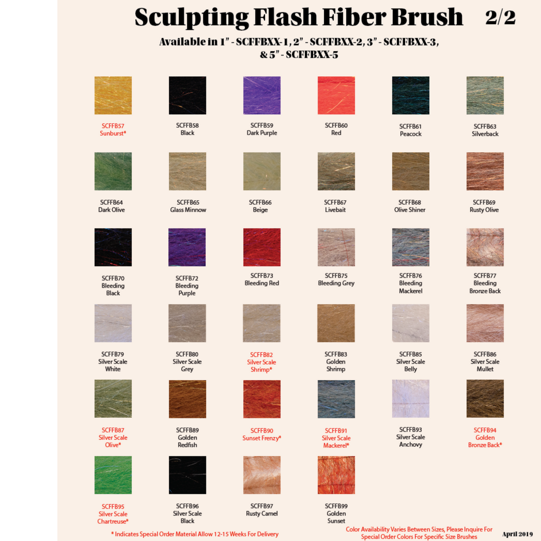 Sculpting Flash Fiber Brush 1"
